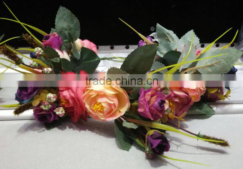 Wholesale Artificial Rose Flower Wedding Crown Head Band tiara flower crown