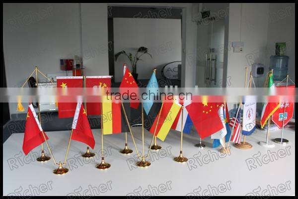 Table Flag with Metal Table Flagpole