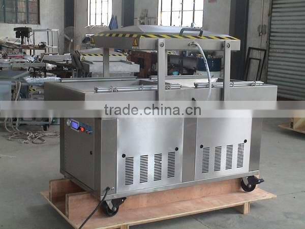 quickly-frozen foods double chamber automatic pendulum cover vacuum packing machine hand held vacuum packing with CE certificate