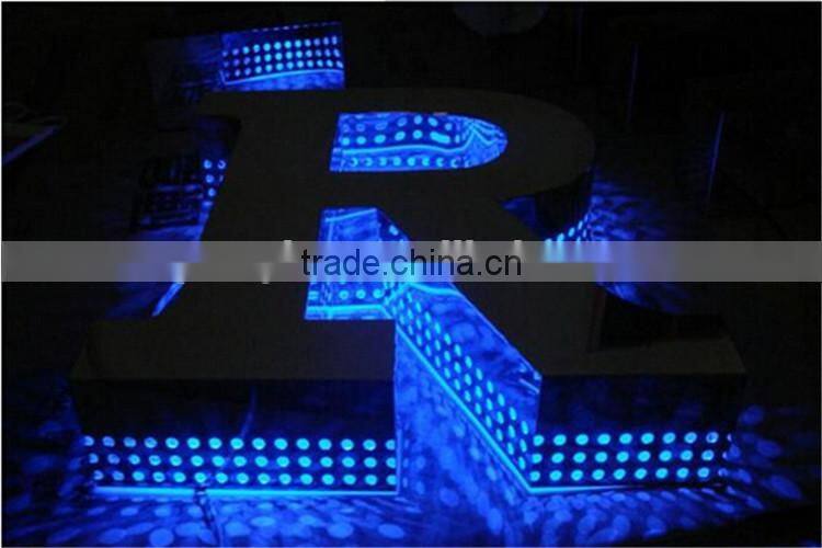 best quality usage metal punching holes logo sign board