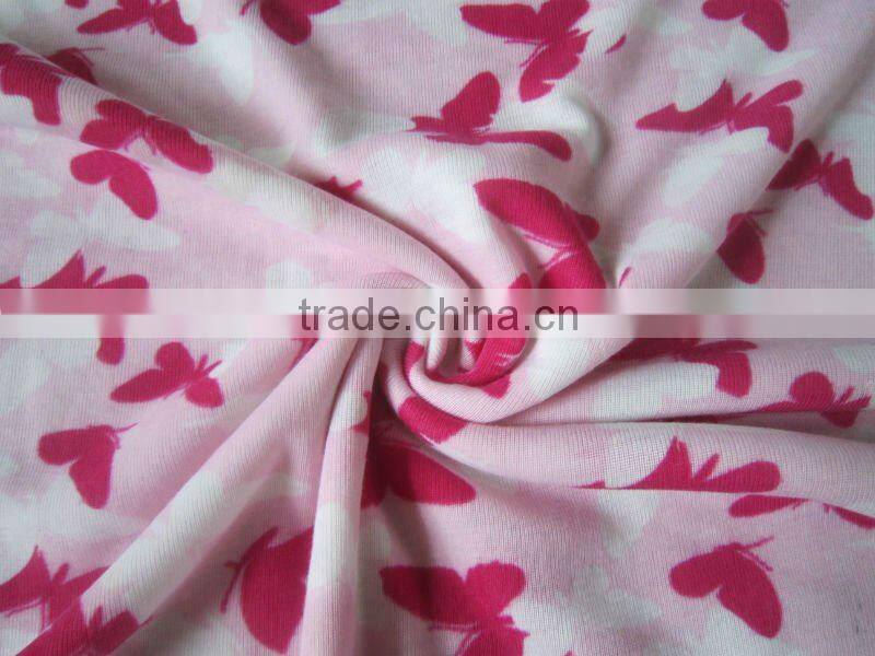 100% POLYESTER printed rib fabric WEIGHT:180G/M2