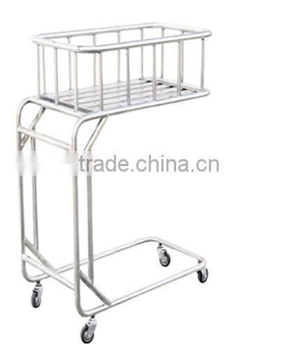 stainless steel baby cot baby cart trolley