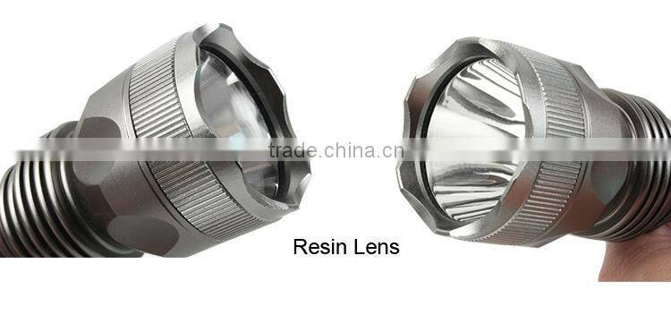 GOREAD Y9 High bright rechargeable tactical 10W XML T6 LED flashlight