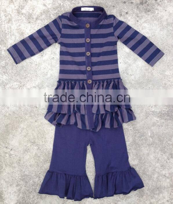 Classic Design Cute Baby Girl Cotton Cardigan 100% Cotton kids Long Sleeve Cardigan with Triple Ruffle