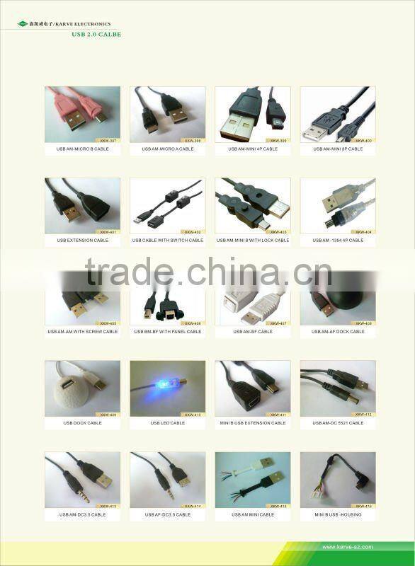 HOTTEST SELLING USB AM to MINI 5P DOWN ANGLED CABLE