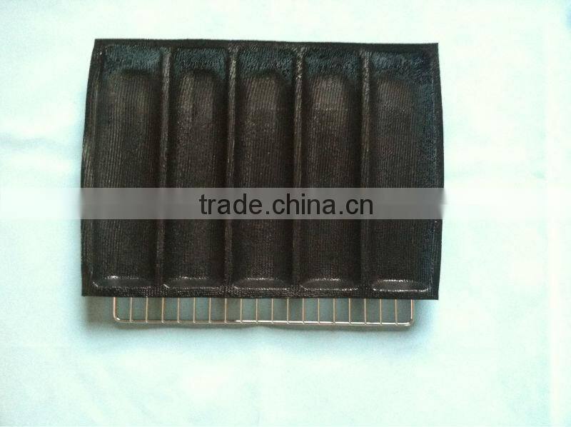 Silicone bread baking form loaf pan with hole with fiberglass reusable for above 4000 times