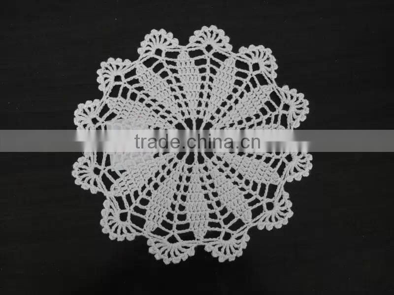 Pure color embroidered weaved placemat,