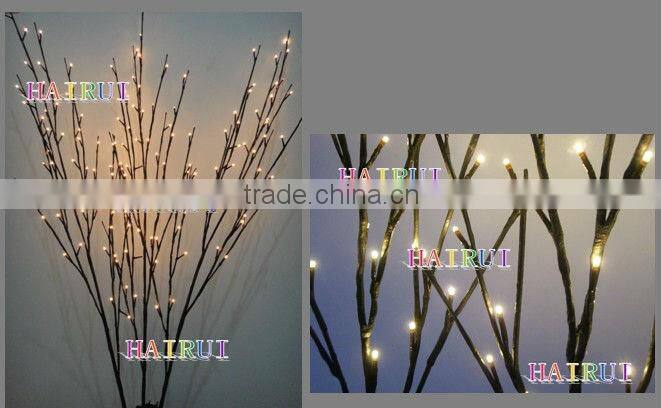 144L (48Lx 3) warm LED brown branch light
