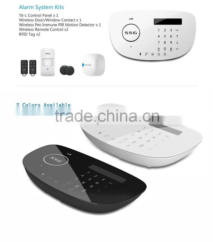 SSG T6L Talking Home Protection Security System GSM with SOS Button and Speaker