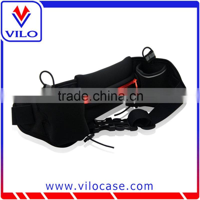 factory wholesales Running Belt Fitness Cell Case Workout Belt Riding Elastic Waist sports Bag with water bottle holders