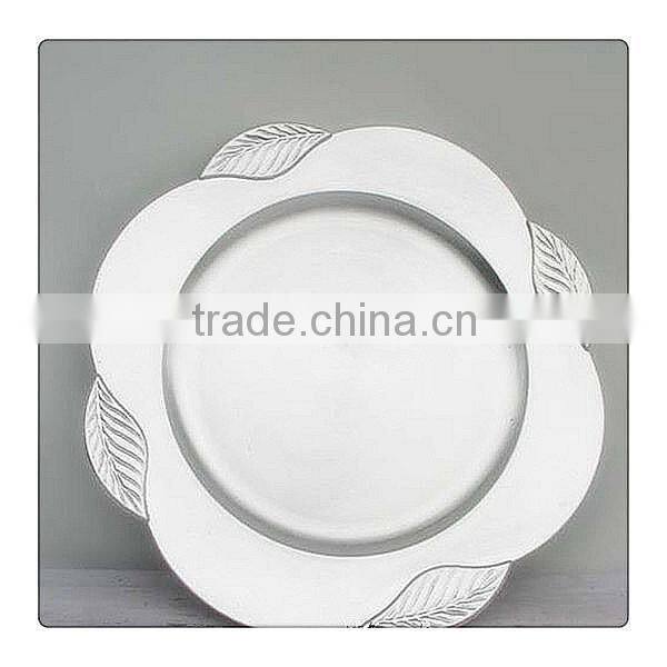 Decorative Plastic Flower Charger Plates