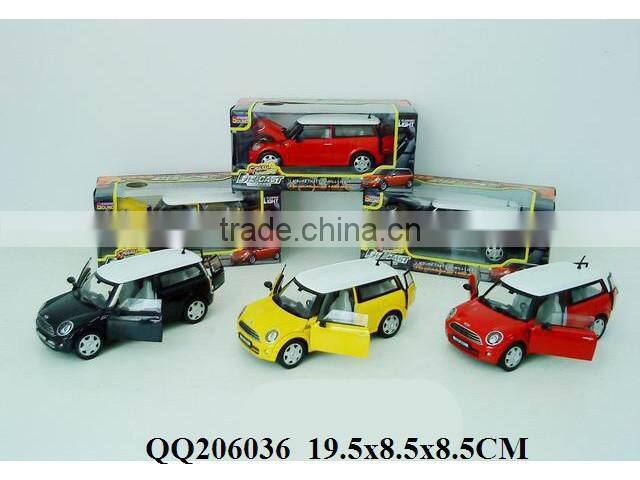 Pull back die cast car with light & IC