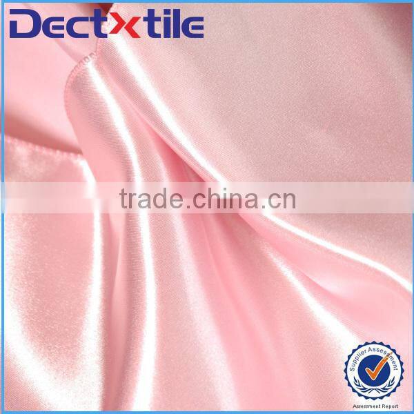 microfiber/polyester satin fabric faux silk textile with great tacktile
