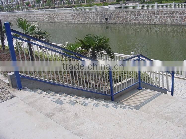 Railing metal fence panels for building