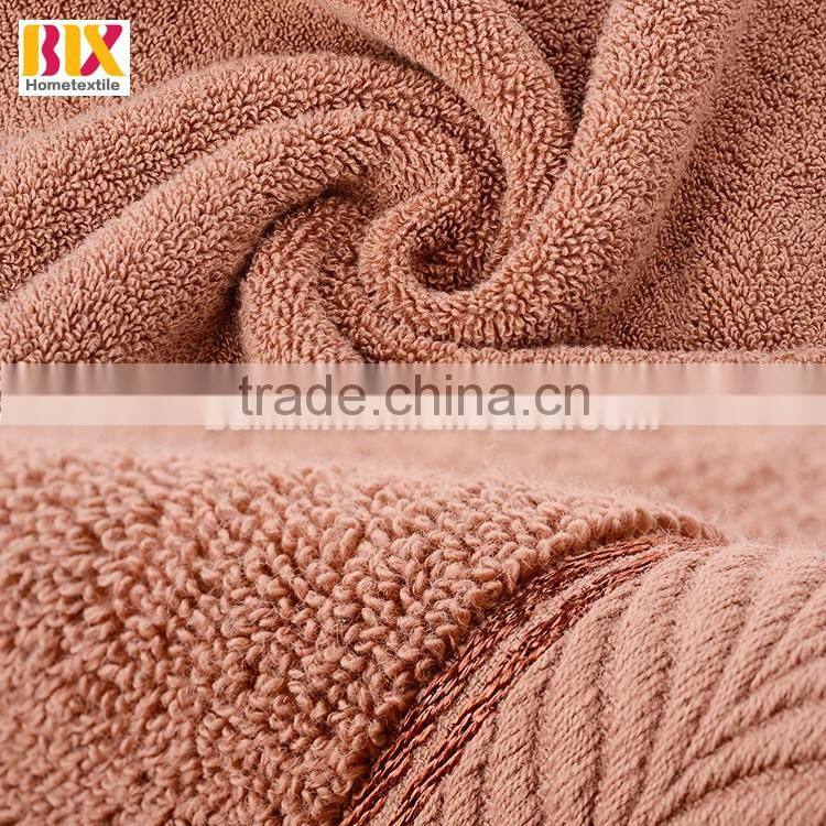 100% cotton high water absorbing home use hand towels with broder