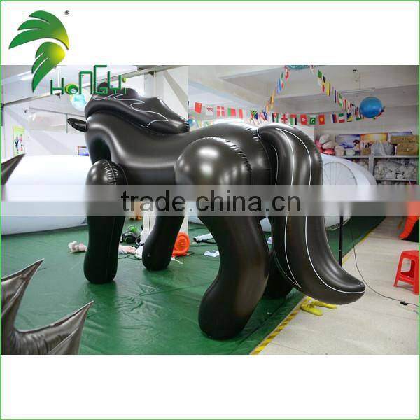 Advertising Decorate Animal Inflatable Horse For Outdoor Black Horse