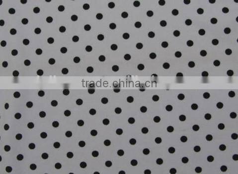 black dot on green polyester milk fiber Spandex print fabric names