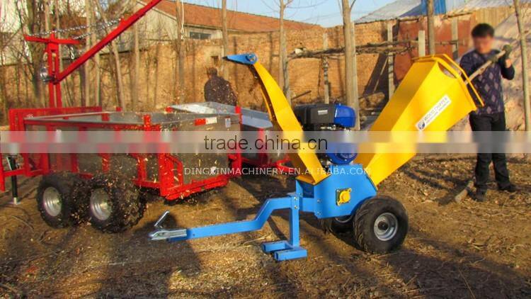 2016 NEW Updated ATV attached wood chipper with 15 hp gasoline engine