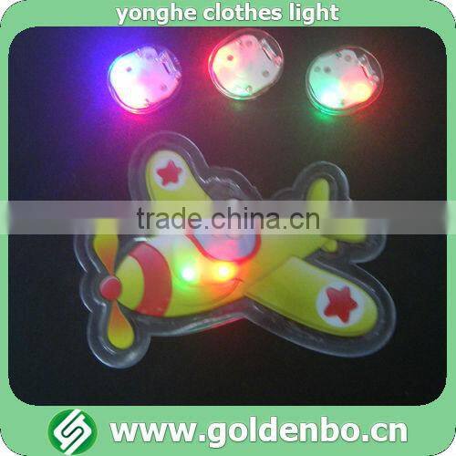 Cartoon plane pattern PVC flashing clothes light
