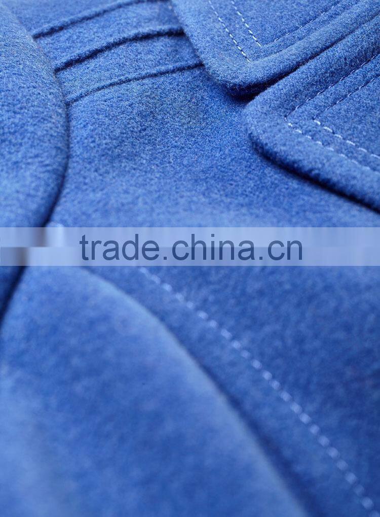 2015 Latest Women Fashion Winter Cobalt Peacoat jacket