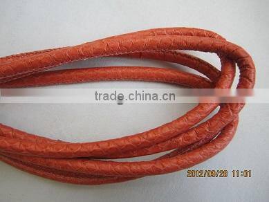 3mm,4mm,5mm,6mm,7mm genuine snakeskin leather cord string for jewelry
