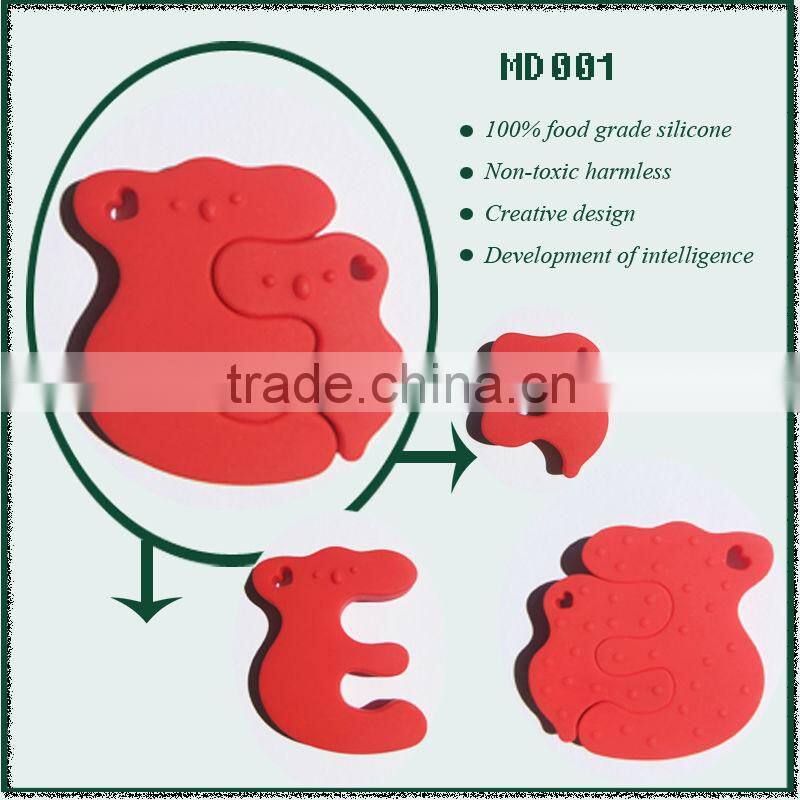 Siliocne Plastic Teething Ring/Teether Ring