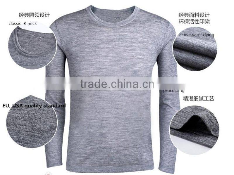 2015 Latest design mens merino wool underwear for Winter dress
