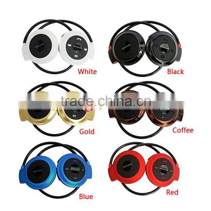 Wireless Bluetooth Headphone Headset Sport Stereo Earphone For iPhone Samsung Golden