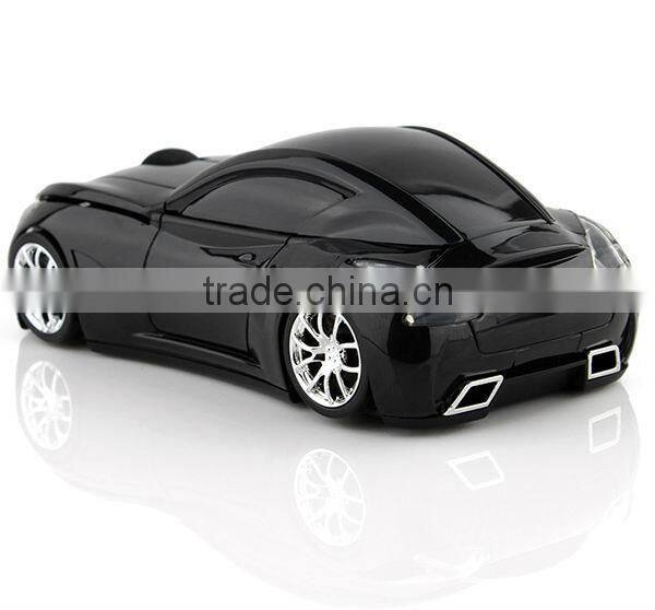 mini wireless car mouse with blue headlight