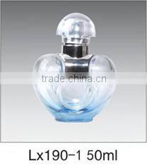 Various shapes perfume glass bottle with lid