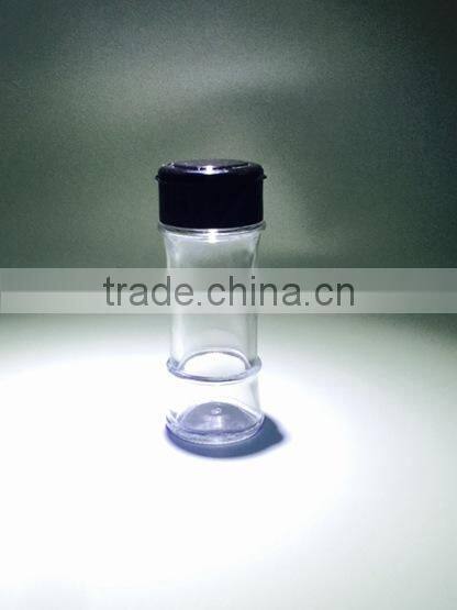 60ml Salt & Pepper Glass Bottle With Plastic Shaker