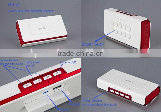 The Portable Mini Bluetooth speaker sound box with wheels and power bank