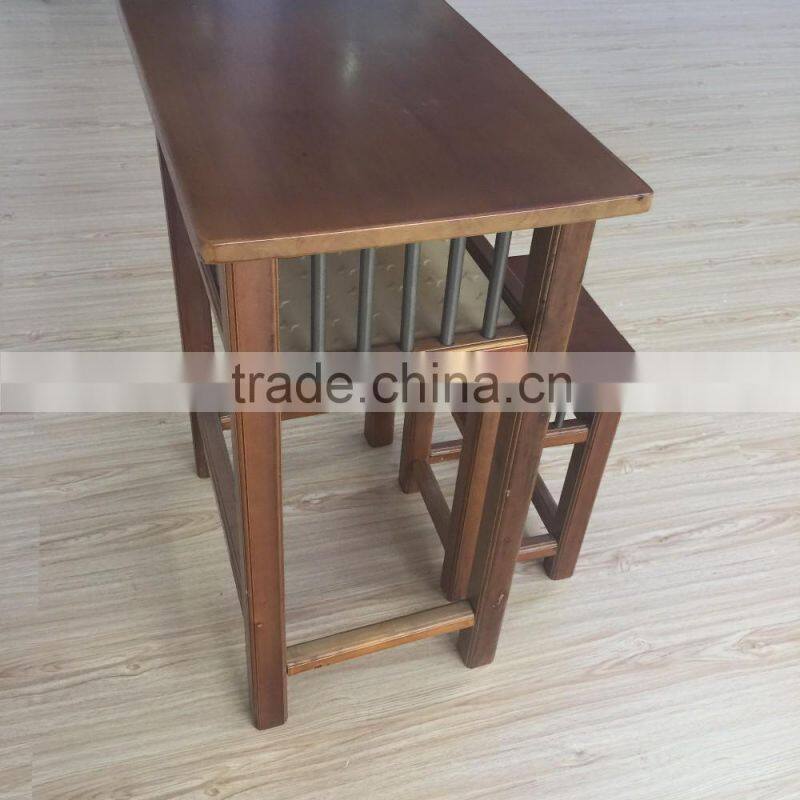 school furniture wood combo school desk and chair HXZY026 wood desk