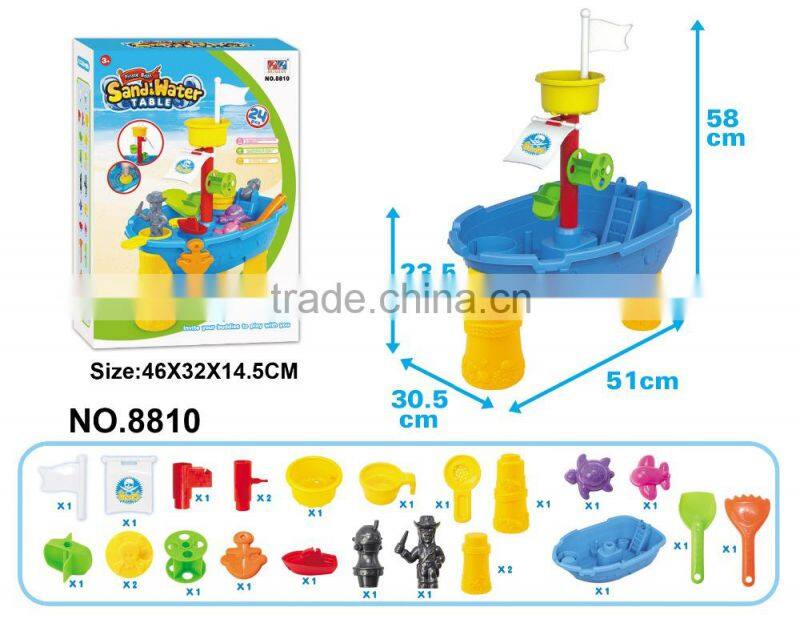 Luxury PP Pirate Boat Beach Sand Toy and Water Play Table