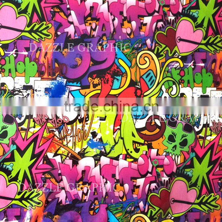 Customer Favorite Dazzle Graphic Hydrographic Film Sticker Bomb No.DGJJ719 Hydro Dipping Water Transfer Printing Film