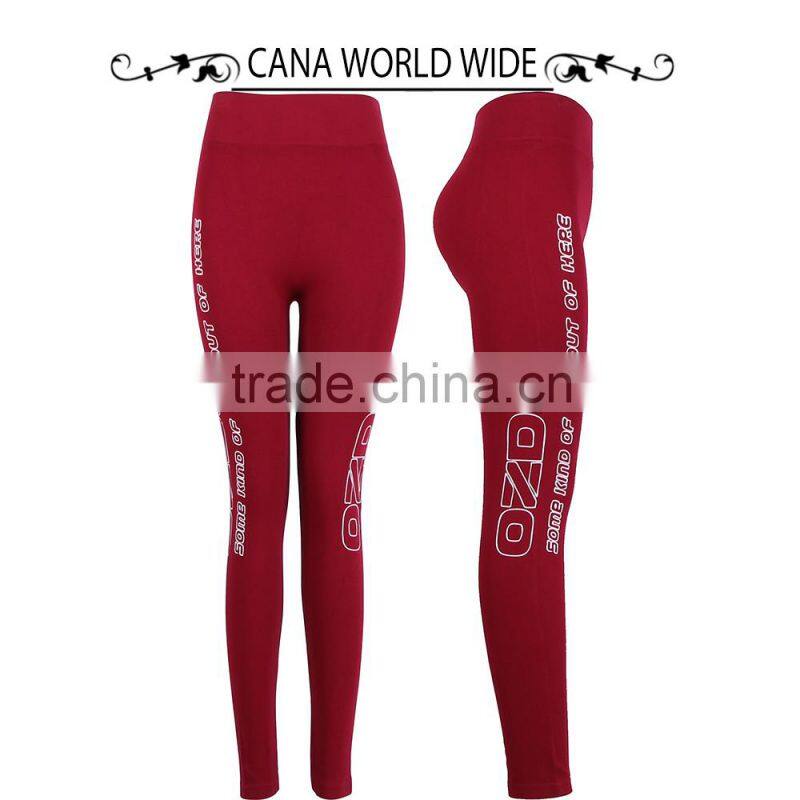 2015 America standard wholesale new design printed seamless legging sports wear