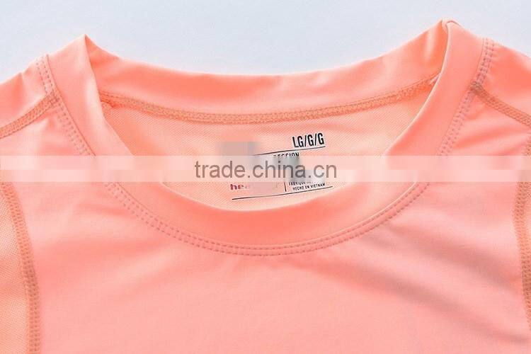 Factory Wholesale Bamboo Fiber Running Fitness Sports Dry Fit Breathable Lady Short Sleeve T Shirt