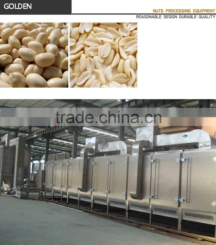 Food Machinery Peanut Roasting Blanching Production Line