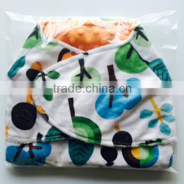 2016 Featured Products Skin Friendly Elephant Design Minky Swaddle Blanket