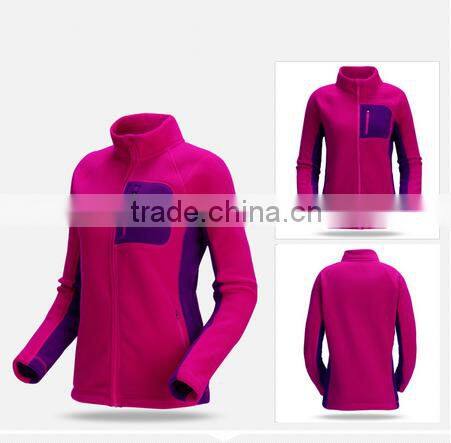 Girl sports polar fleece jacket