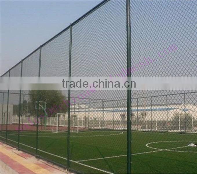 pvc coated diamond wire mesh of 2.0mm wire with 50mmX50mm opening in green color