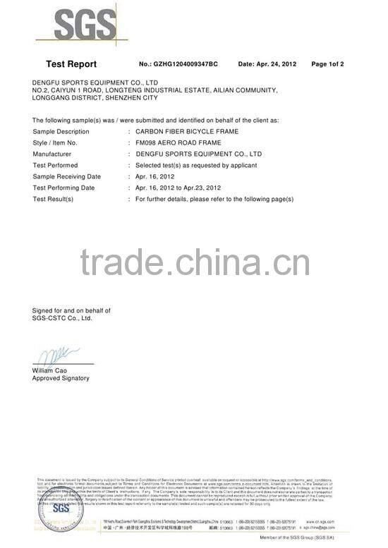 OEM service 49/52/54/56/58/61cm inner routing super light carbon road bicycle frame