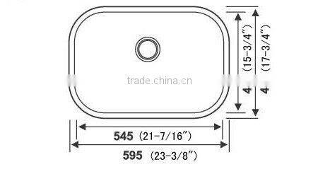 cUPC kitchen single bowl sink 5945A