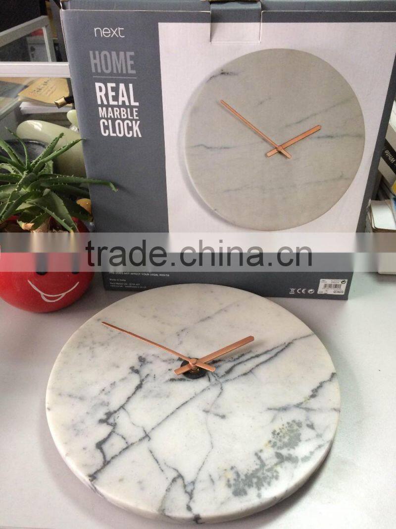 Hotel decorative color stone wall clock face, stone wall clock cover