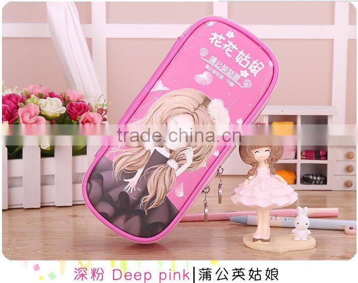 Wholesale pencil case box best selling beautiful pen bag
