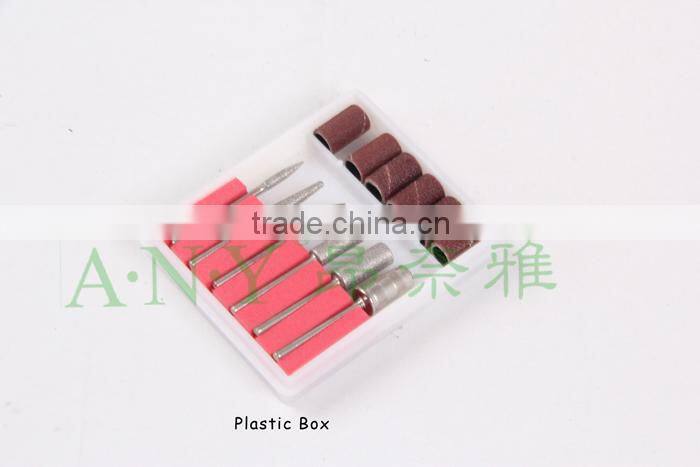 Nail Drill Replacement Parts 6PCS Different Carbide Nail Drill Bits Sanding Bands