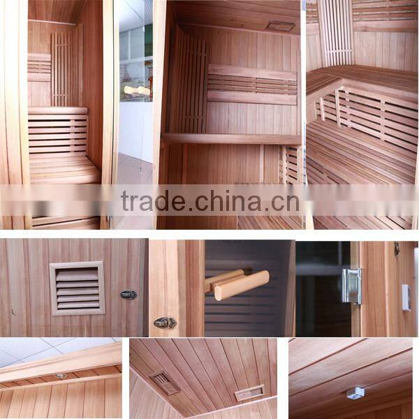 1.95*1.95*2.05m infrared personal steam sauna portable cheaper sauna room corner sauna house