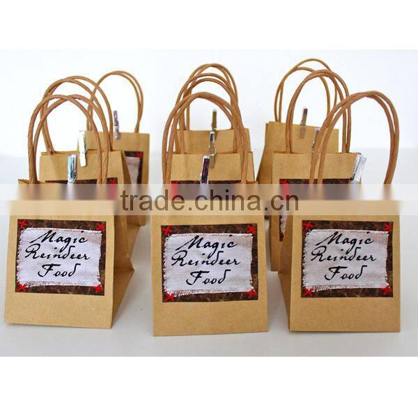 hand bag printing brown paper bag