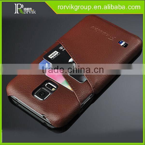 top grade genuine leather back phone case for SAM S5