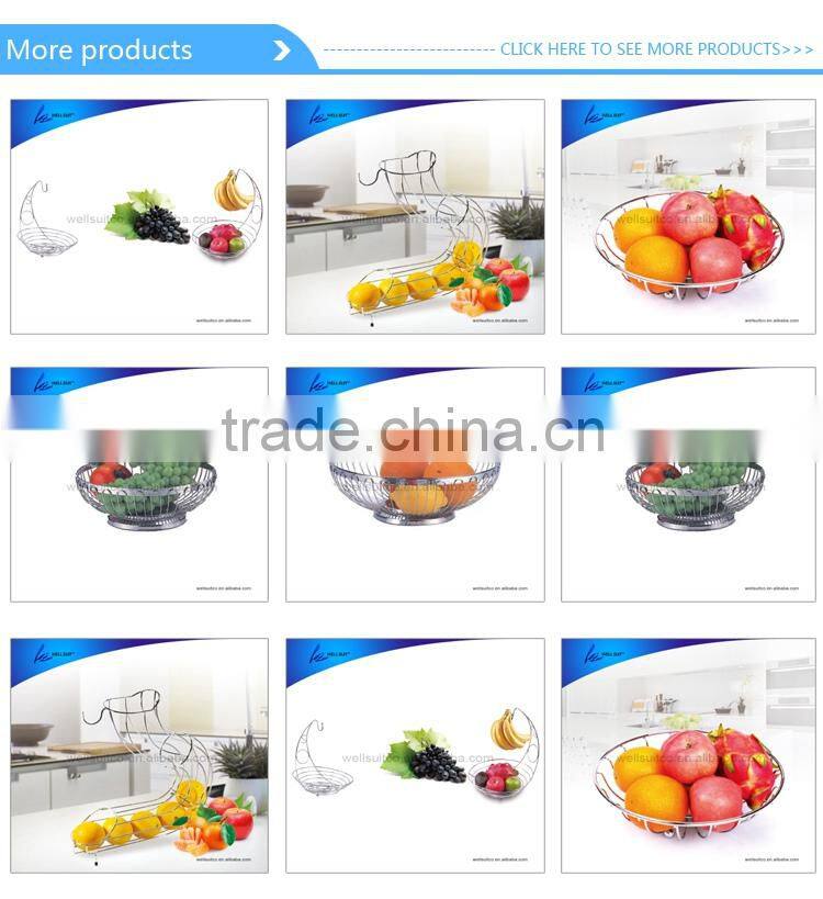 Fashion metal decorative white wash basket made in China